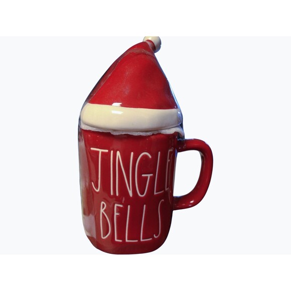 Rae Dunn Festive Winter Christmas Santa Hat Topper Mugs - Picture 5 of 10